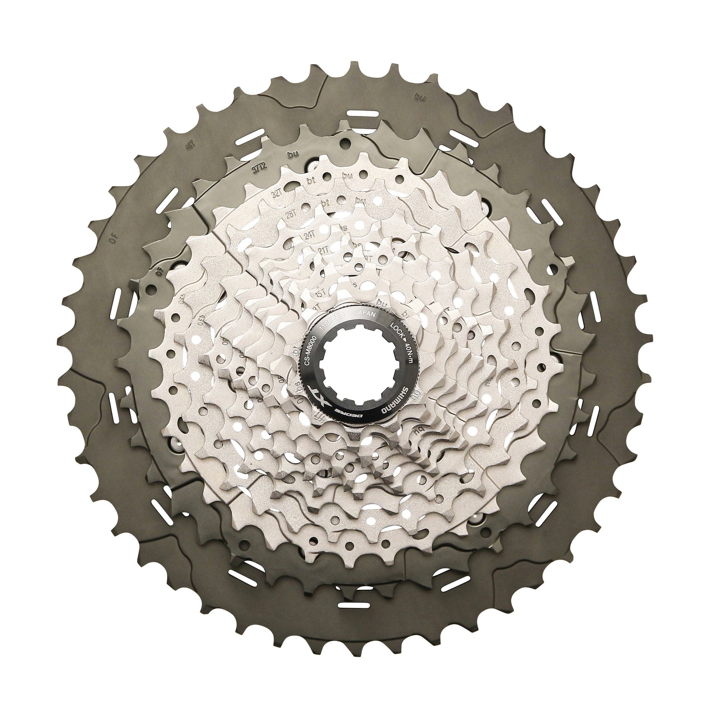 Cassette 11-speed. Shimano XT M8000 HG 11-46 (11-13-15-17-19-21-24-28-32-37-46)