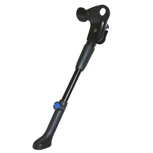 PCP 24-28'' Adjustable Rear Side Kickstand, Hub Mount, Reinforced Black Aluminum for E-bikes