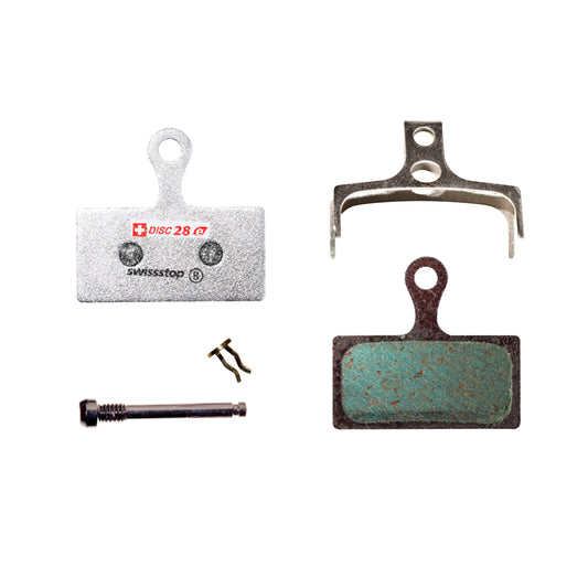 Plaquettes frein VTT SwissStop pour Shimano XT XTR SLX Disc28E