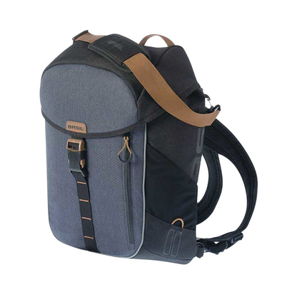 Sacoche arrière sac à dos vélo latérale Basil miles droit-gauche système fixation hook-on waterproof 17l bleu-noir 44x14x31cm