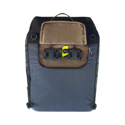 Sacoche arrière sac à dos vélo latérale Basil miles droit-gauche système fixation hook-on waterproof 17l bleu-noir 44x14x31cm
