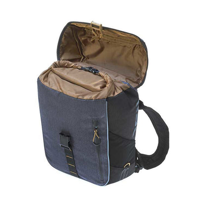 Sacoche arrière sac à dos vélo latérale Basil miles droit-gauche système fixation hook-on waterproof 17l bleu-noir 44x14x31cm