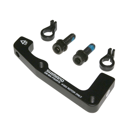 Adaptateur frein à disque VTT avant Shimano disque 203mm étrier post-mount sur fourche international