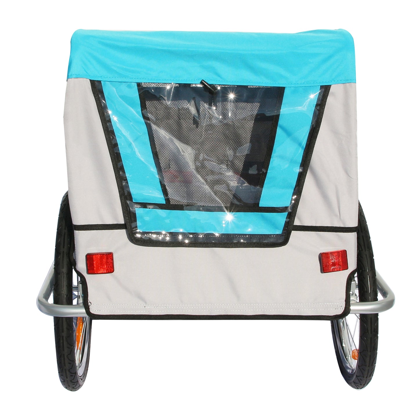 Remorque vélo enfant PCP 2 places bleue 45 kg