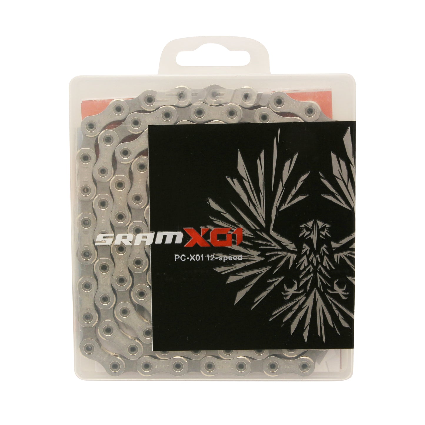 12-speed bike chain. MTB Sram x01 Eagle 126 links silver