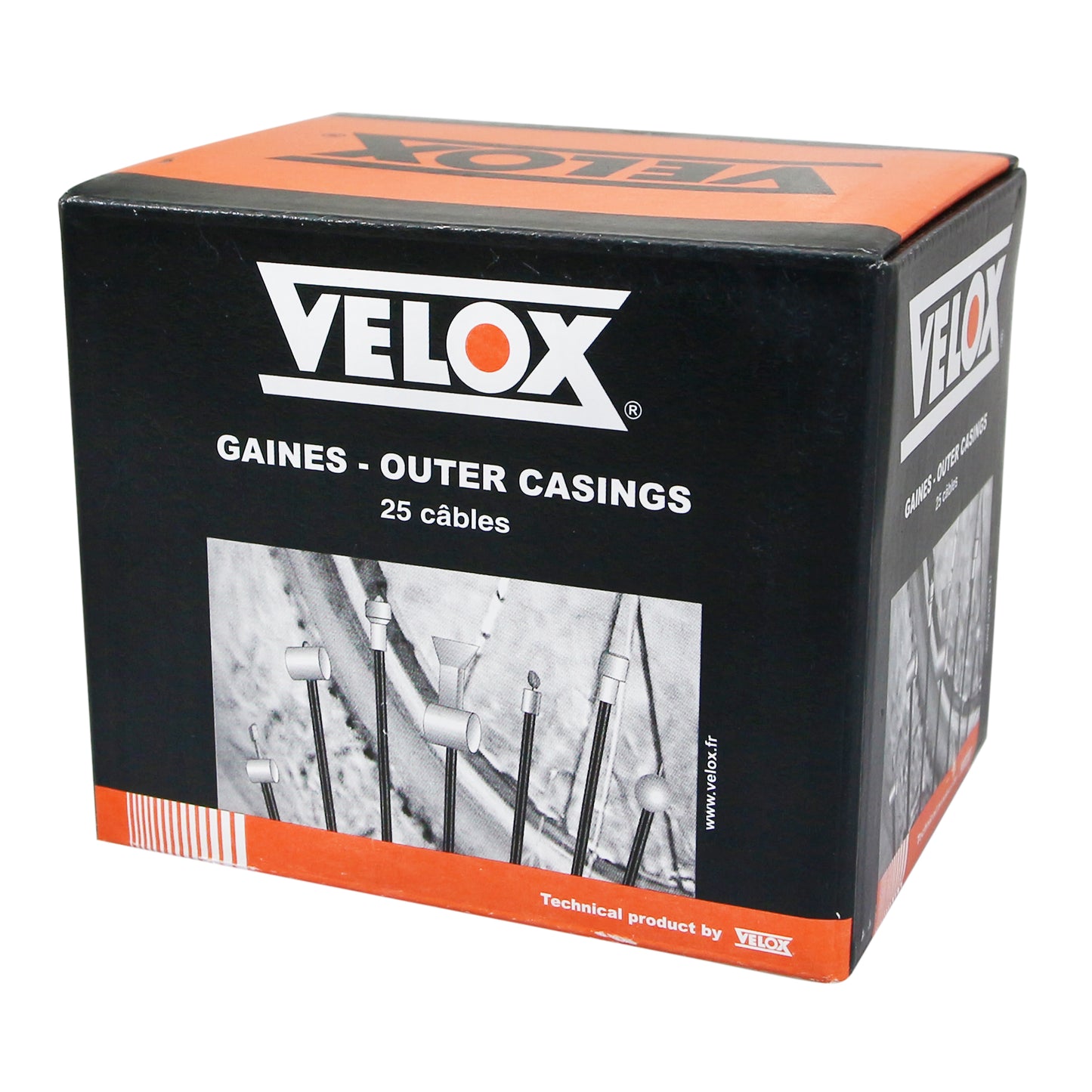 Velox road-city brake cable galvanized 3.00m (box of 10 cables) 15-10 14 wires