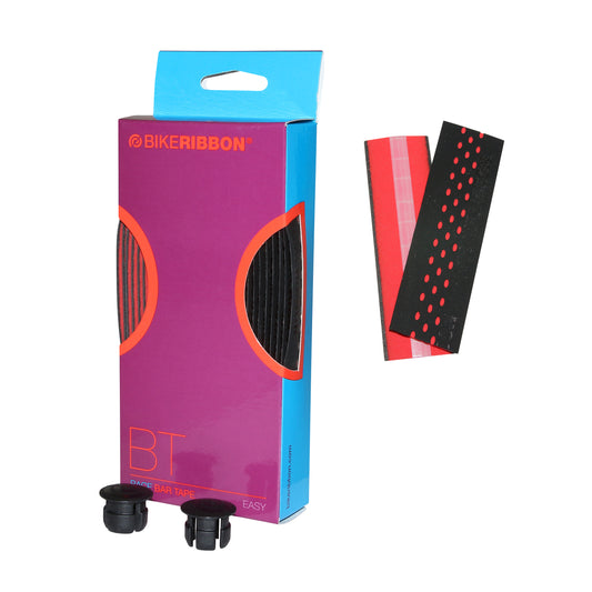 Ruban guidon Bikeribbon Drop noir-rouge