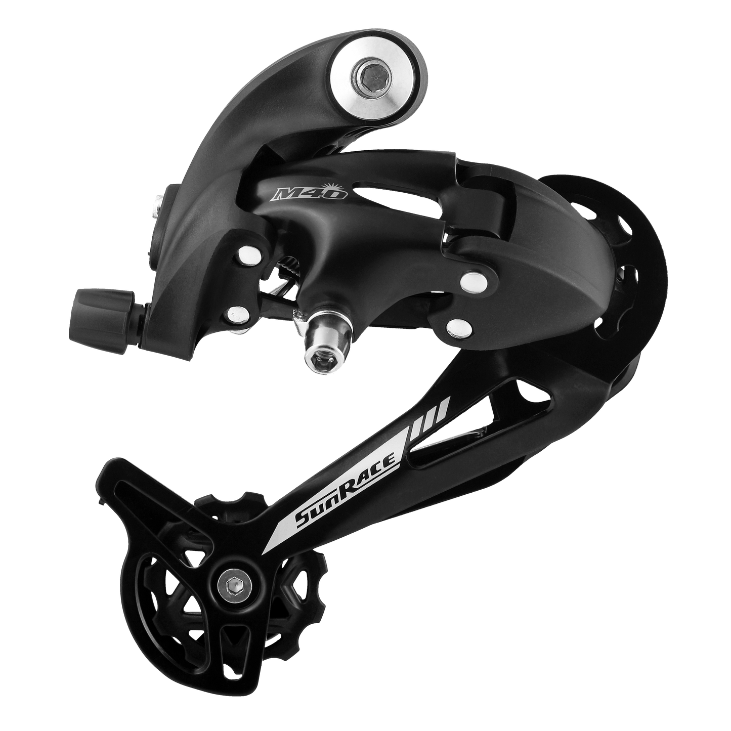Dérailleur VTT arrière Sunrace m41 7-8v. chape longue à vis