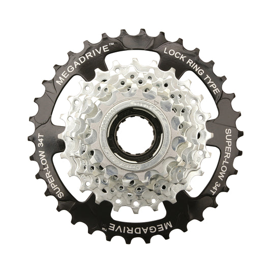 Roue libre 7V SunRace 13-34 Megarange argent indexée