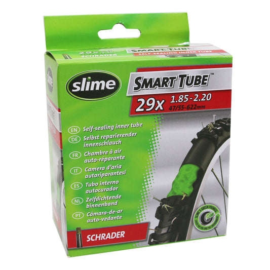 Bike inner tube 29 x 1.85-2.20 Slime standard valve removable core with puncture sealant