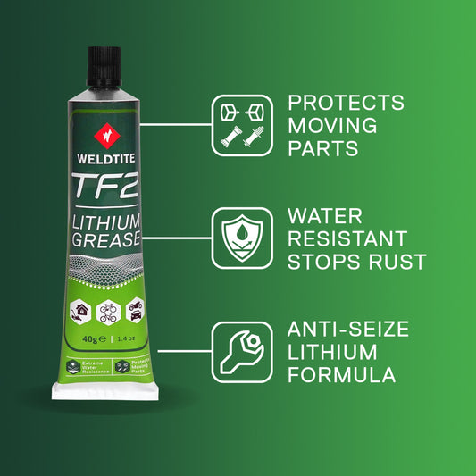 Graisse vélo Weldtite TF2 lithium (tube 40g)