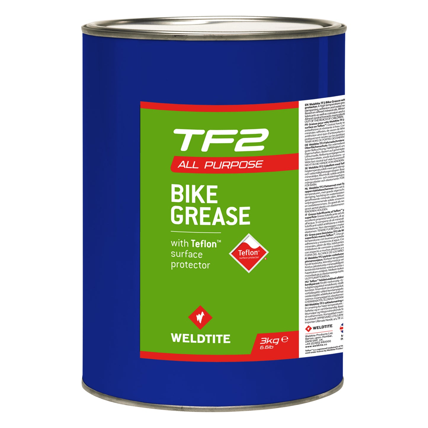 Graisse vélo Weldtite TF2 bike au téflon (pot 3kg)