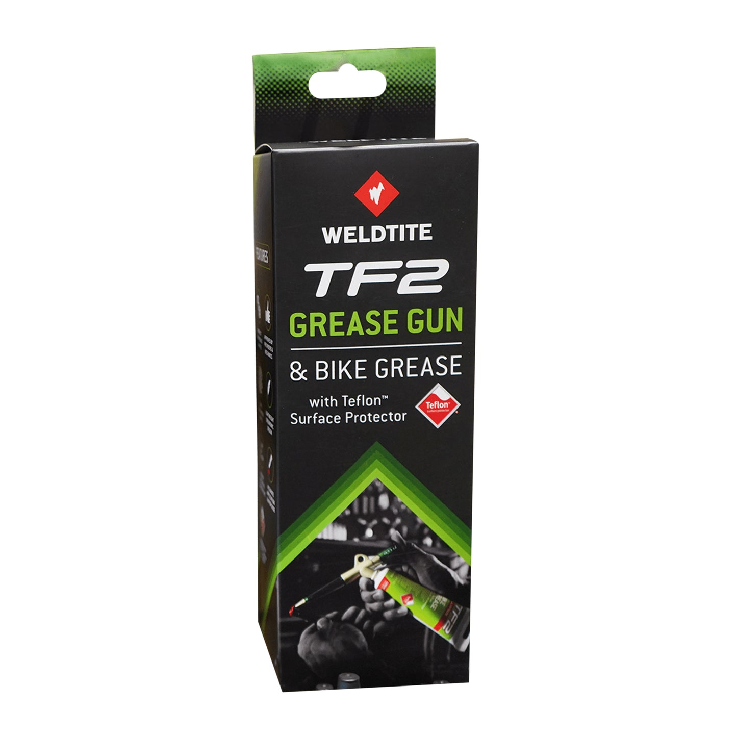 Weldtite TF2 bike grease with Teflon and grease gun (125ml tube)