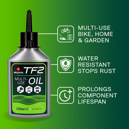 Lubrifiant vélo multi/usage Weldtite TF2 cycle oil (125ml)