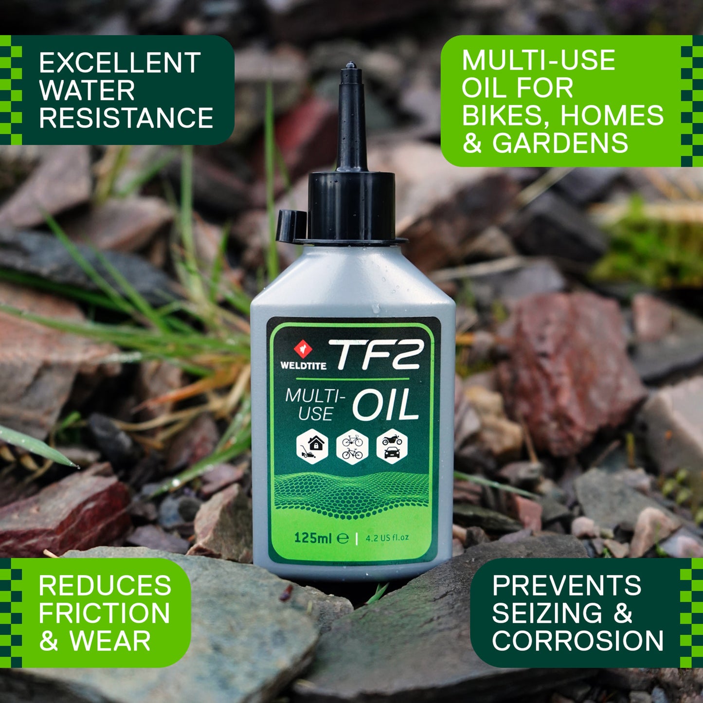 Lubrifiant vélo multi/usage Weldtite TF2 cycle oil (125ml)
