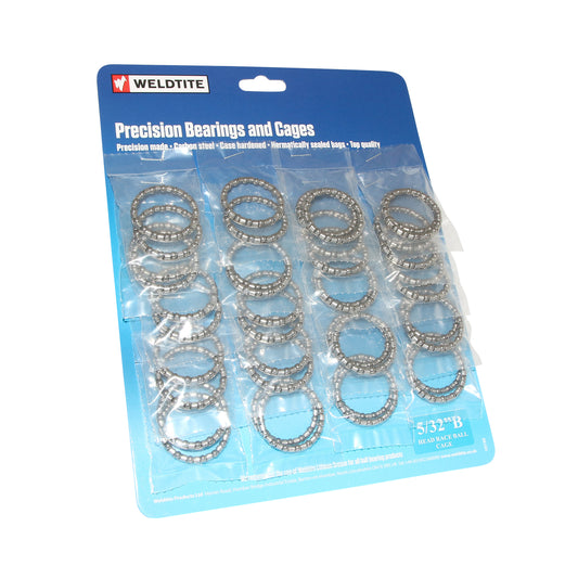 Cage à billes direction 5/32 Weldtite carte 20 paires