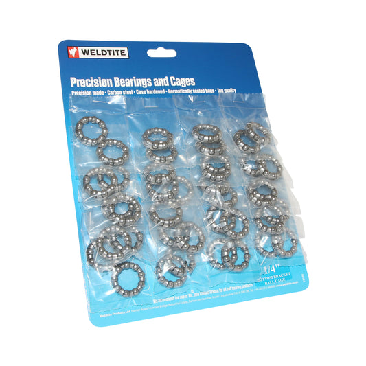 Weldtite ball bearing cage (card of 20 pairs)