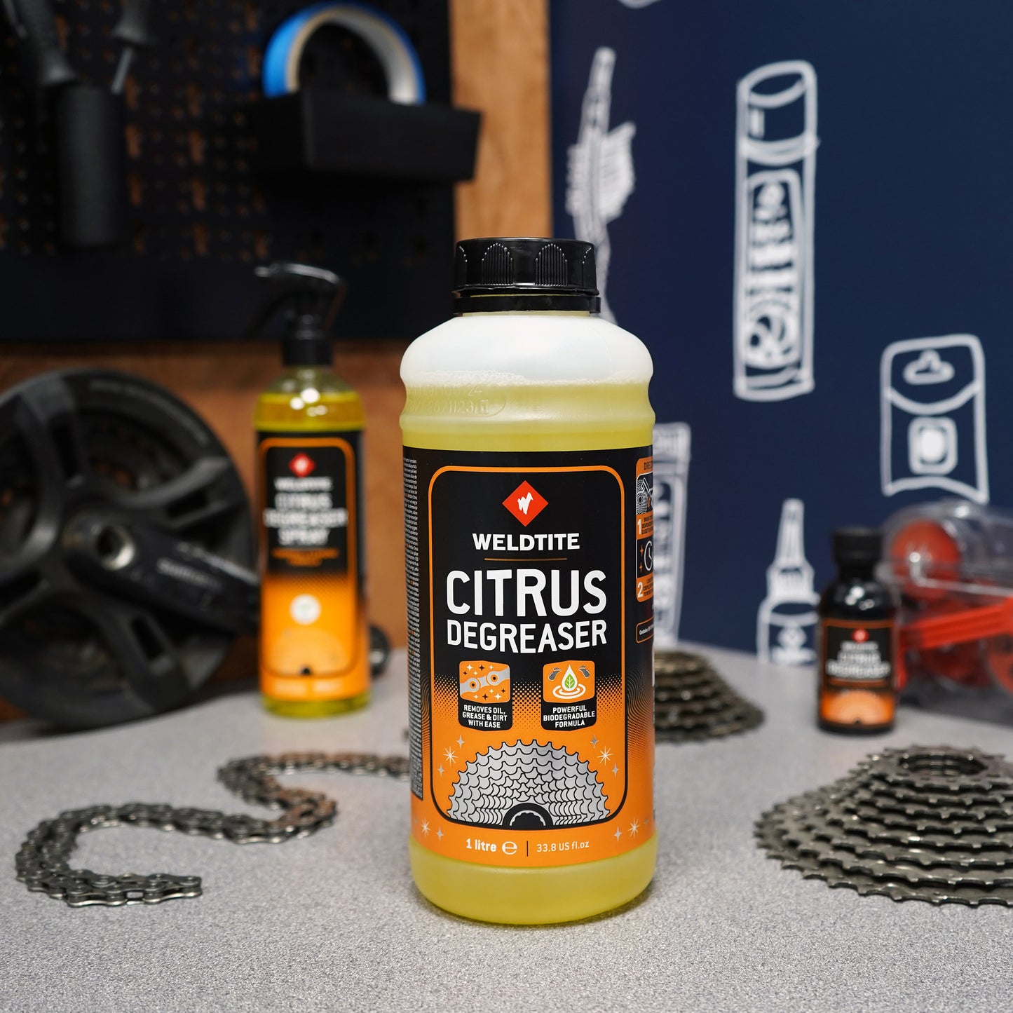 Weldtite Dirtwash Citrus Degreaser for Drivetrain (1L bottle)