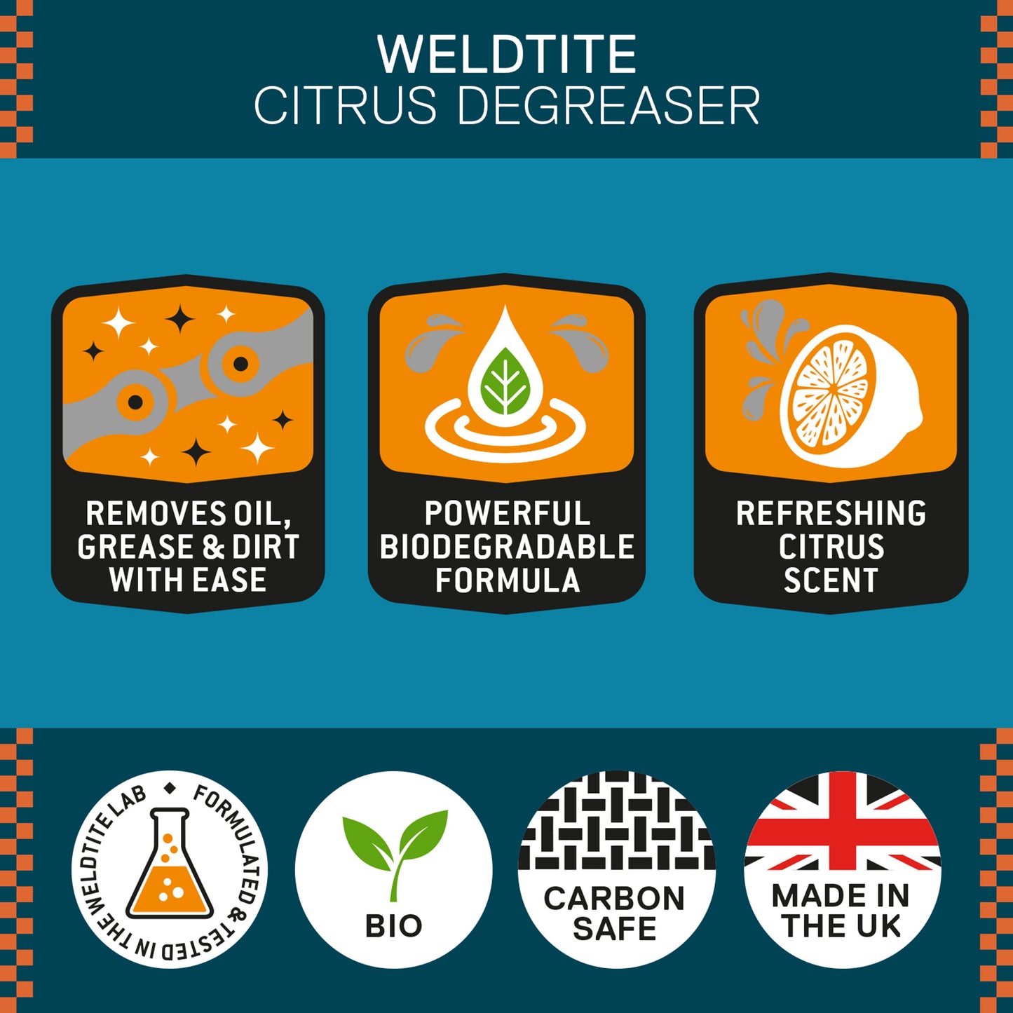 Weldtite Dirtwash Citrus Degreaser for Drivetrain (1L bottle)