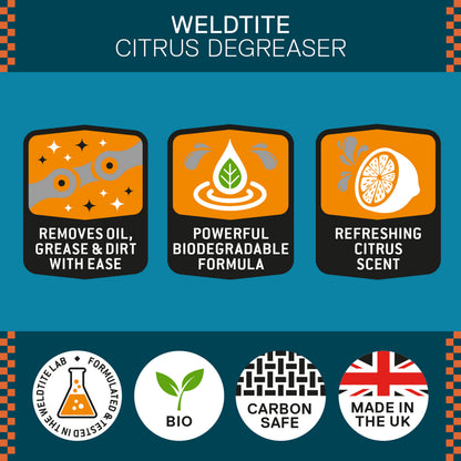 Weldtite Dirtwash Citrus Degreaser for Drivetrain (1L bottle)