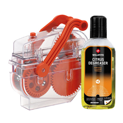 Nettoyeur / outil de lavage chaîne vélo Weldtite dirtwash dégraissant (75ml)
