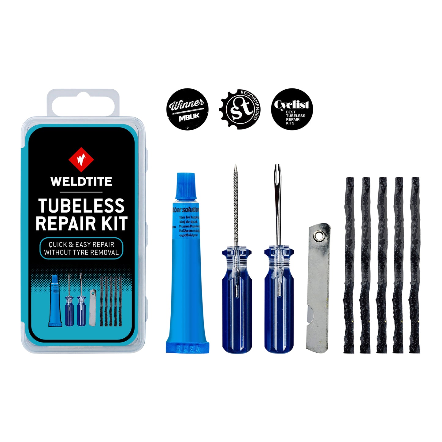 Weldtite Tubeless MTB Repair Kit External Plugs