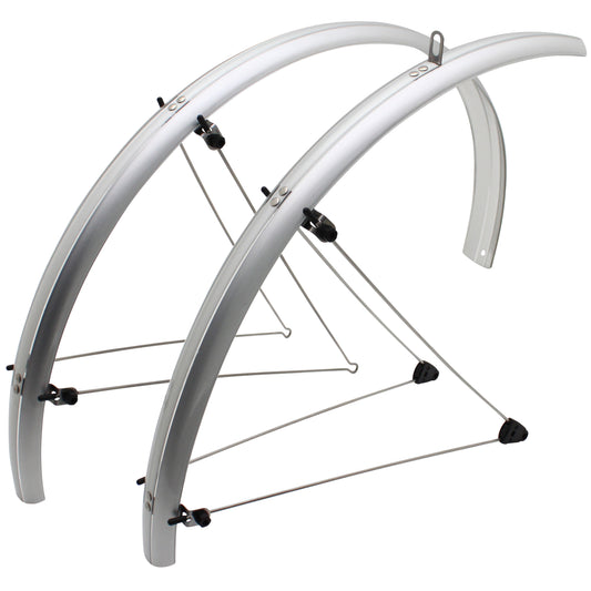 Stronglight Road 28" Mudguard Set with 48mm Stays, Silver