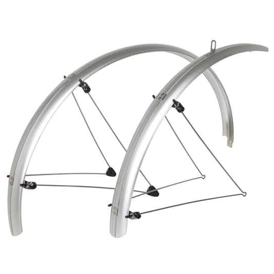 Stronglight Tour 28" Mudguards, 54mm silver stays (pair)
