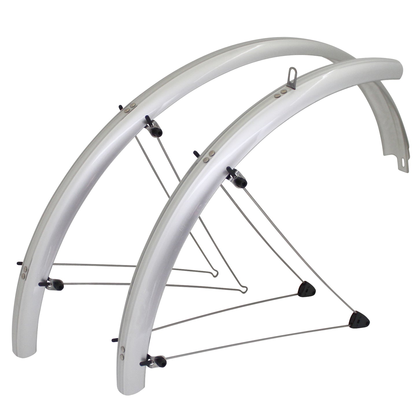 Garde-boue VTT 26" Stronglight Country tringles 60 mm argent