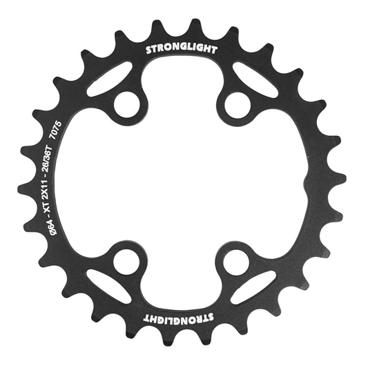 Plateau VTT 4 bras Stronglight D64 pour Shimano XT M8000 SLX 26D