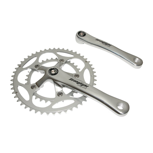 Pédalier route Stronglight Impact argent 175 52x34 axe 107