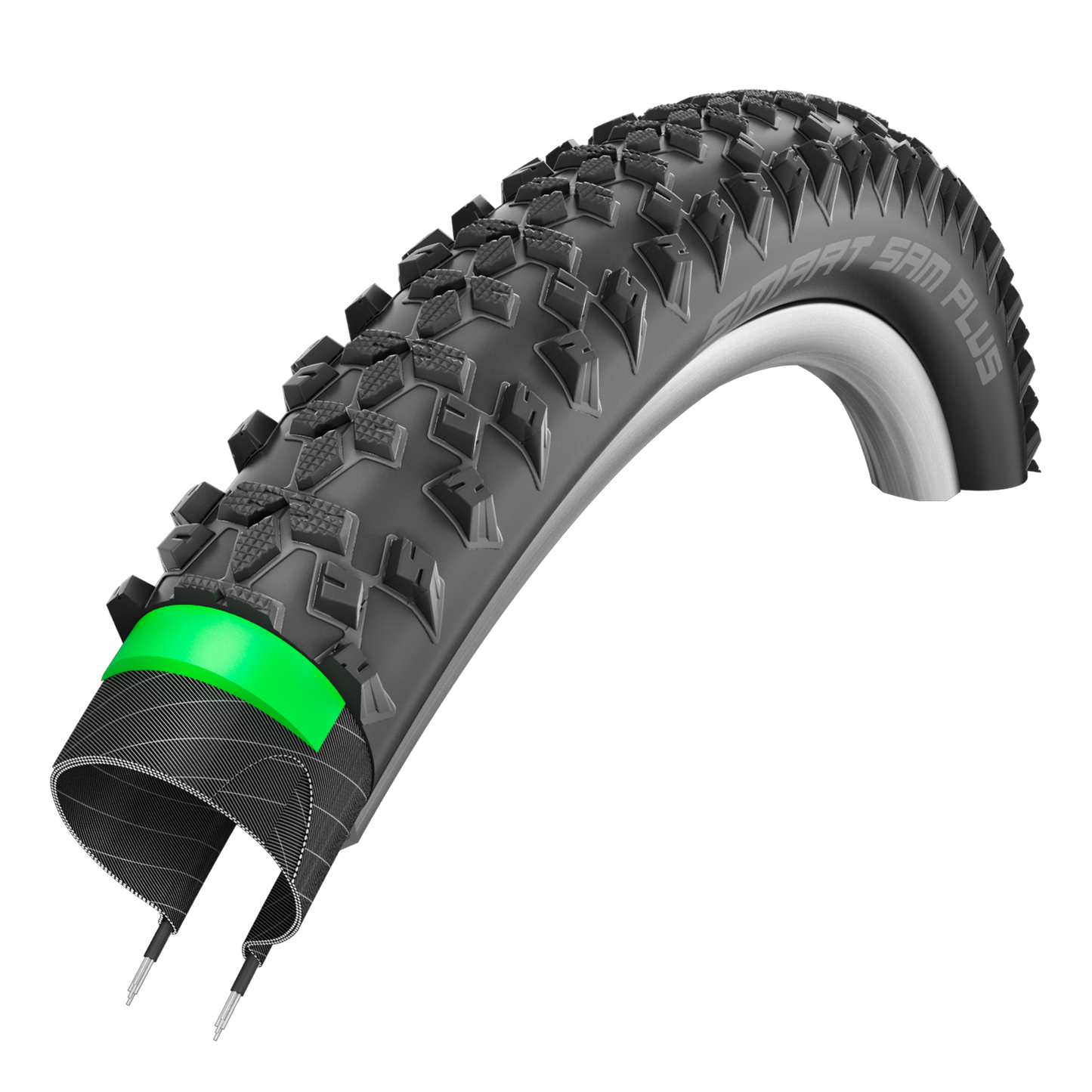 Pneu VTT - VAE 29 X 2.25 Schwalbe Smart Sam plus Addix Noir TR (57-622) Double Defense Renfort GreenGuard Homologué VAE e50