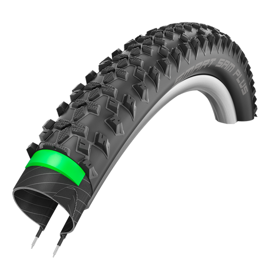 MTB Tire - eMTB 29 X 2.25 Schwalbe Smart Sam Plus Addix Black TL Ready (57-622) Double Defense GreenGuard Reinforcement e50 Approved