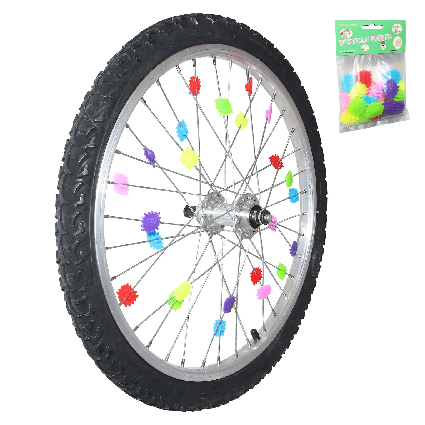 Décoration PCP roues fixation rayon à clipser (24 pcs)