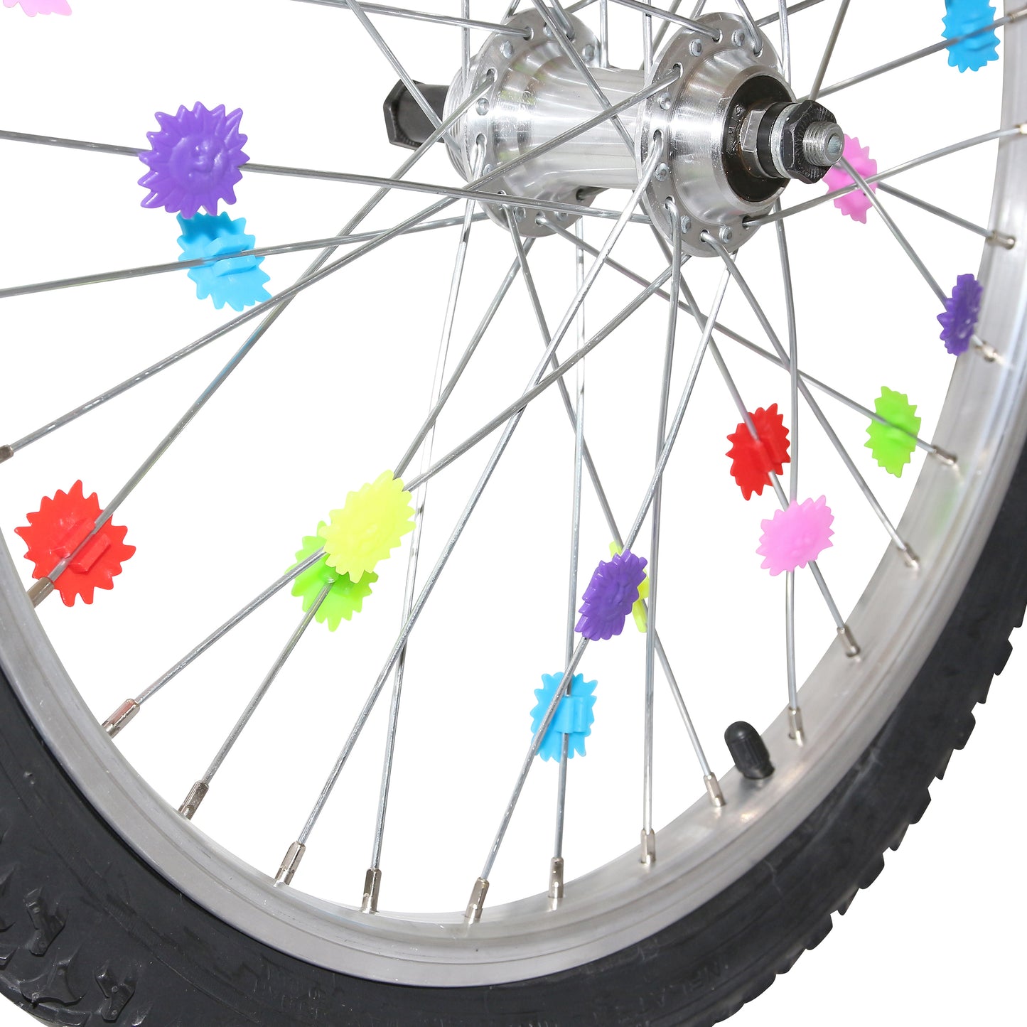 Décoration PCP roues fixation rayon à clipser (24 pcs)
