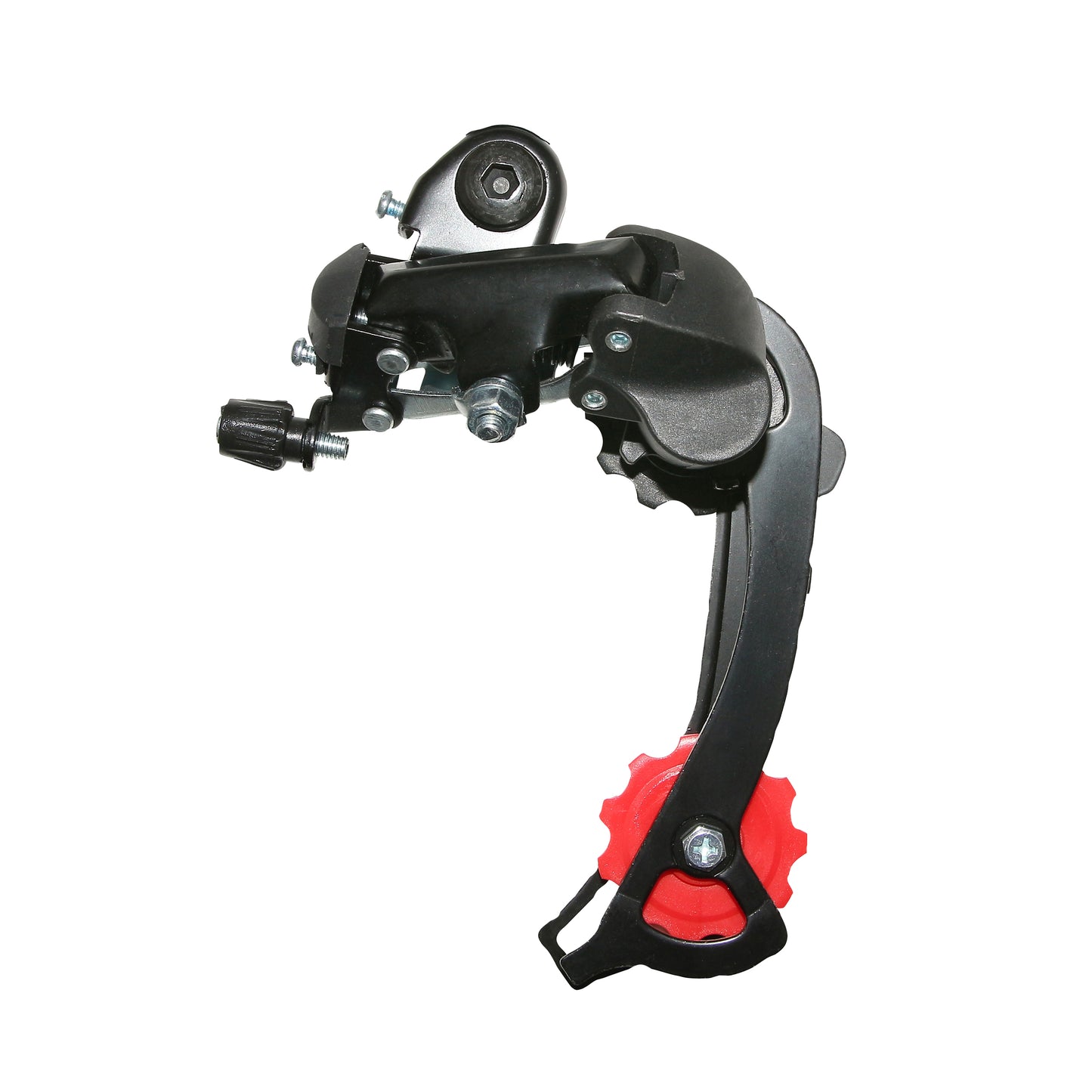 Rear MTB derailleur PCP 8-7 speed. TZ long cage black screw-on