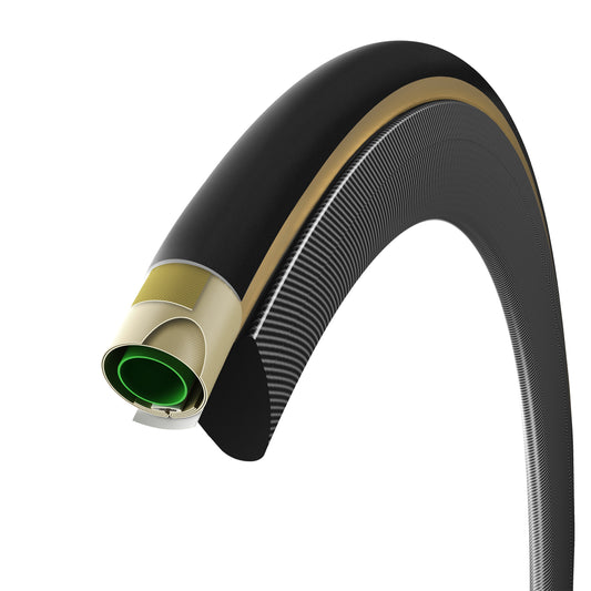 700 x 23 Vittoria Pista Speed Graphene black/honey wall tubular tire 200g