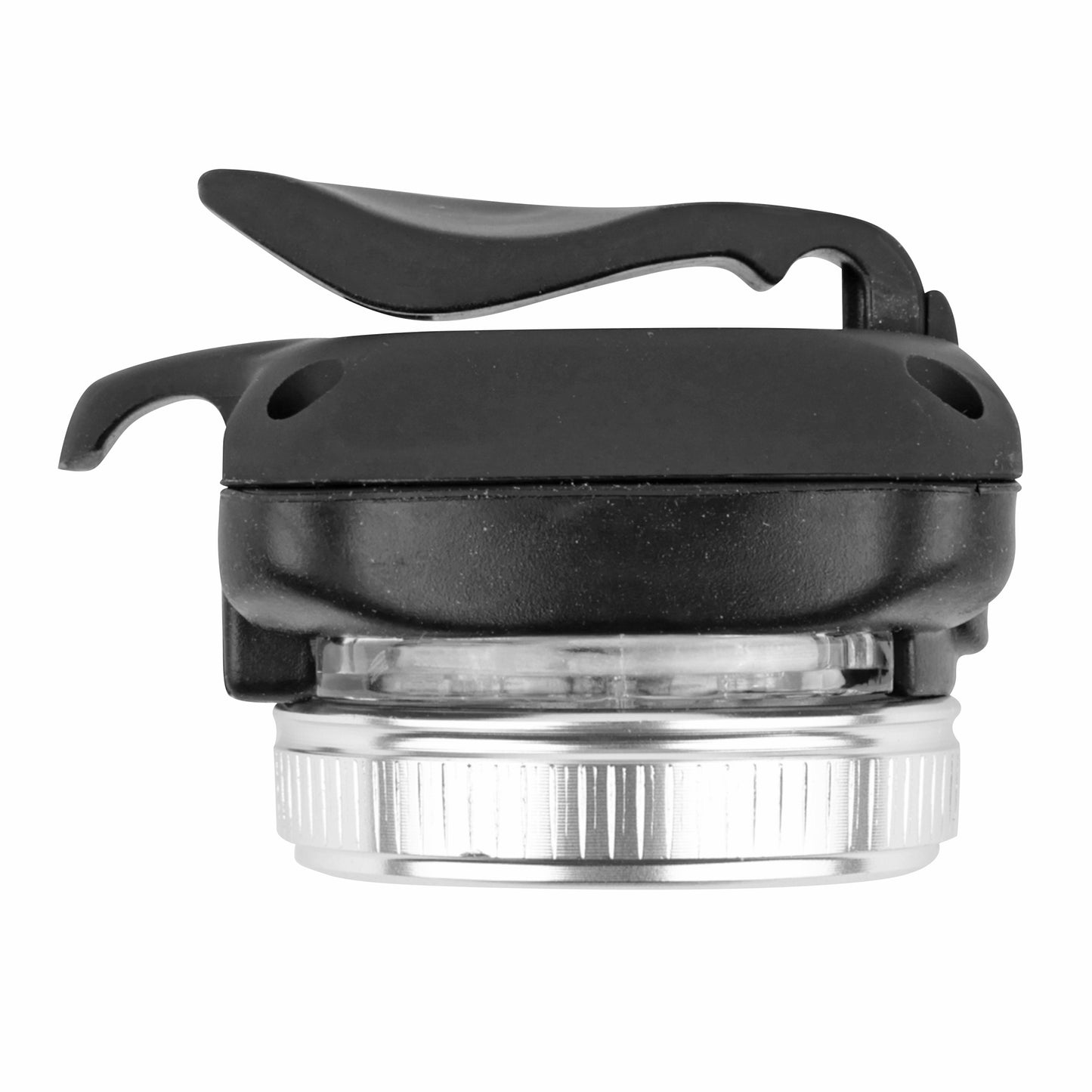 Eclairage vélo usb arrière sur tige de selle Newton light22at cob leds 30 lumens argent-noir