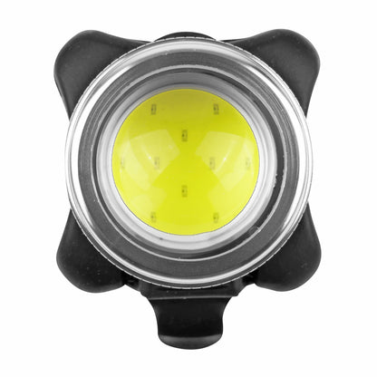 USB bicycle light front Newton light22af cob leds 130 lumens silver-black sold individually