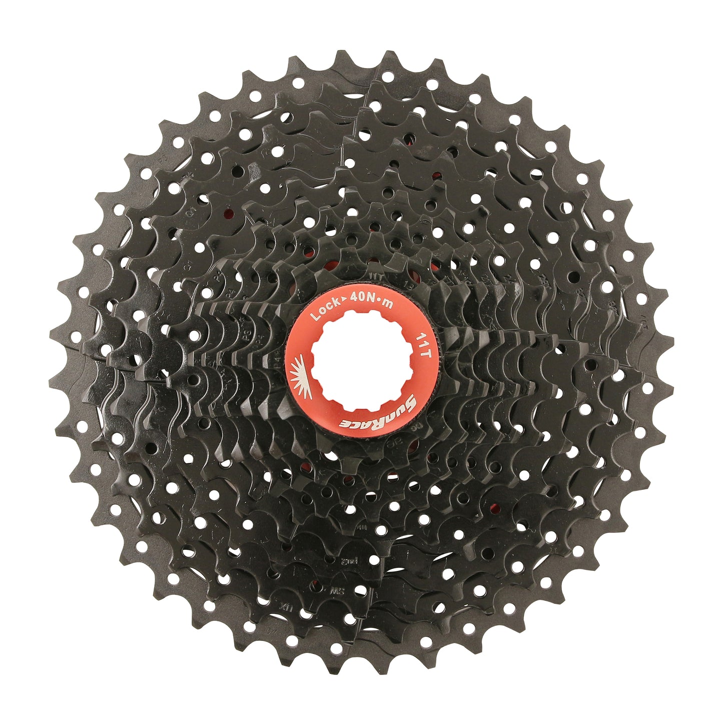 Cassette 11v. Sunrace ms8 11-36 VTT pour Shimano noir (11-12-13-15-17-19-21-24-28-32-36) (2 blocs + pignons)