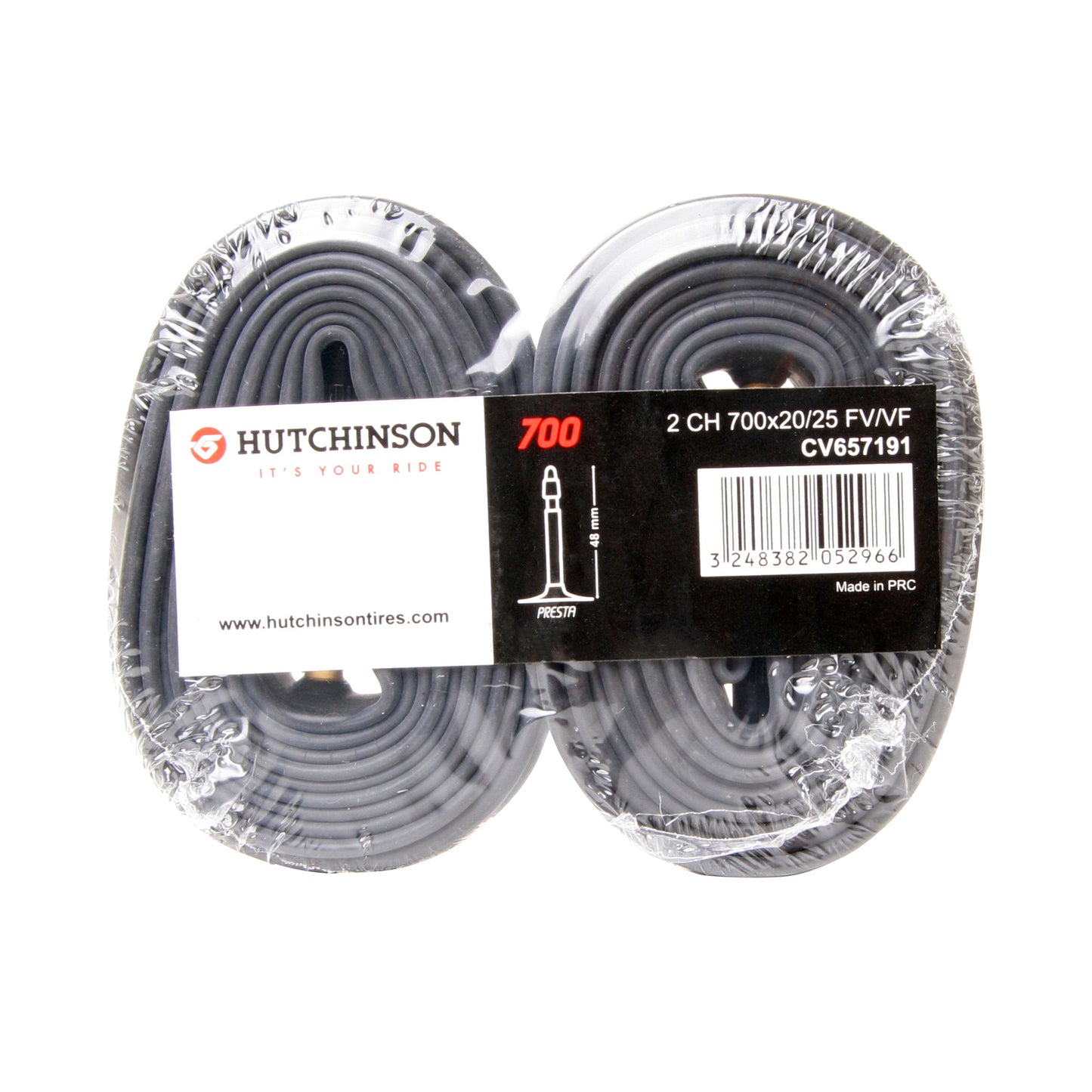 Bicycle Inner Tube 26 x 1.70-2.35 Hutchinson Standard Valve 40mm (sold in packs of 2)