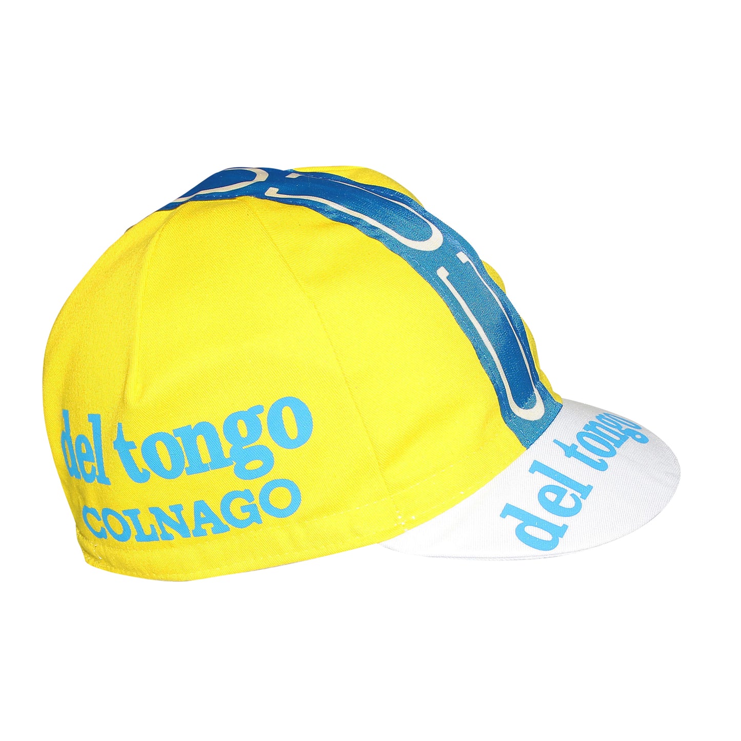 Vintage Del Tongo Yellow Gist Cycling Cap