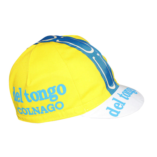 Vintage Del Tongo Yellow Gist Cycling Cap