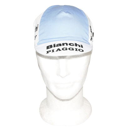 Vintage Bianchi Coppi Blue-White Gist Cycling Cap