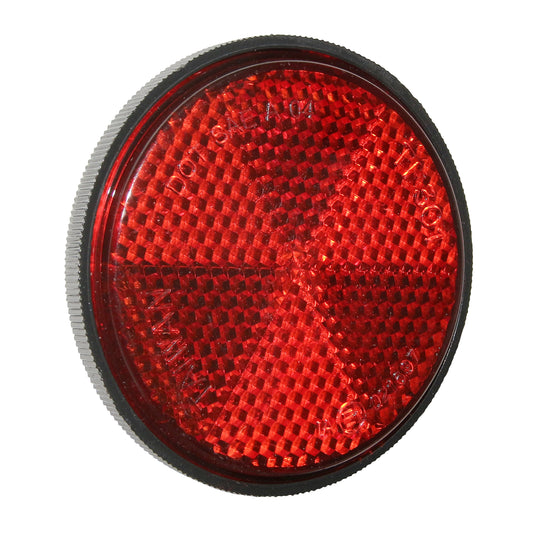 Catadioptre - réflecteur de garde boue arrière rouge ø60mm vendu à l'unité PCP