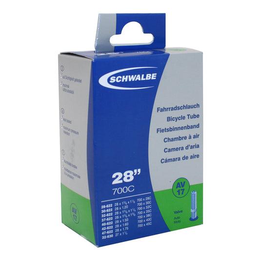 Chambre à air vélo 700 x 28-45 Schwalbe valve standard tout alu (av17)