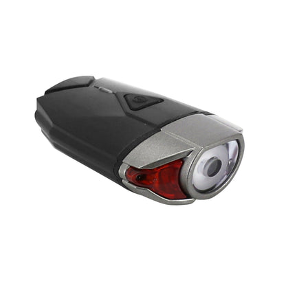Eclairage vélo usb avant sur cintre 300 lumens noir-gris 3 fonctions 100% - 50% fixation cintre ou casque PCP
