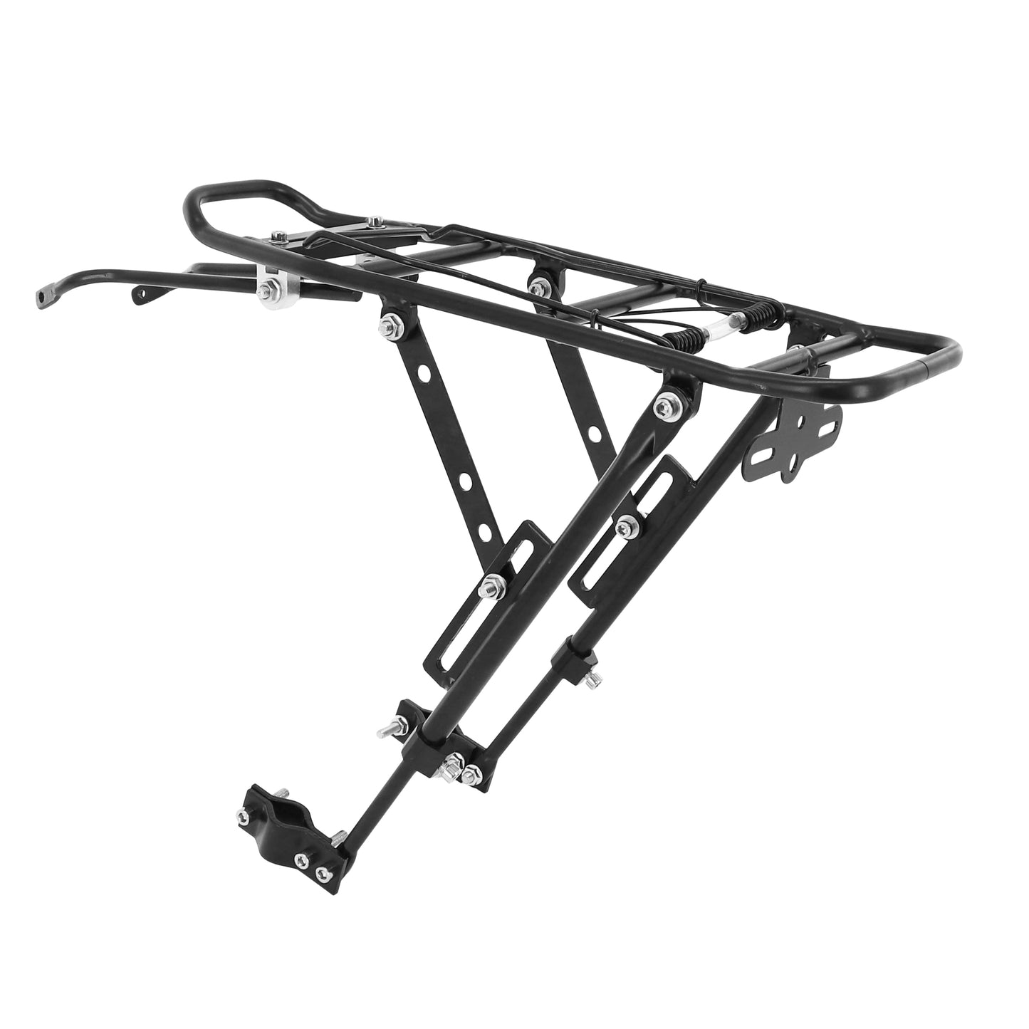 PCP Adjustable Black Aluminum Rear Rack 26-29 15kg