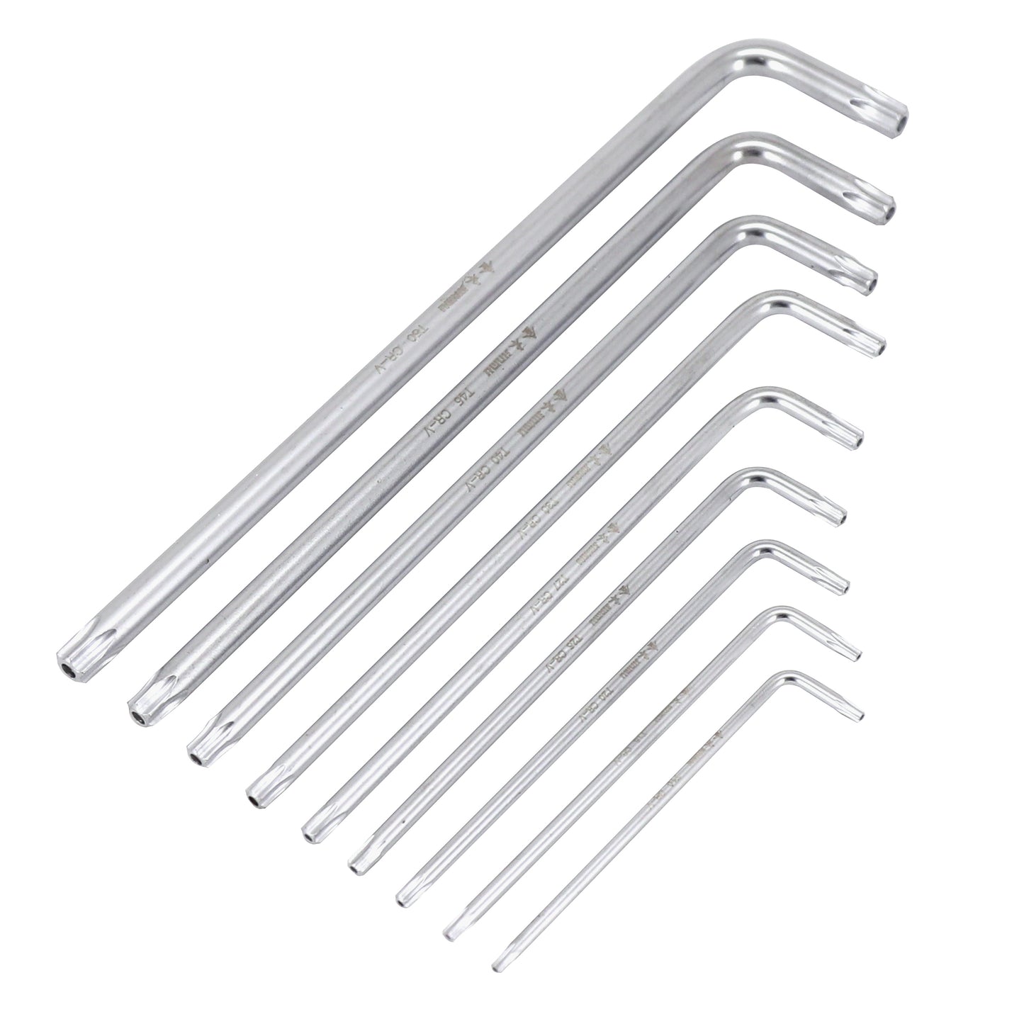 Jeu clés Torx longues PCP T10 à T50