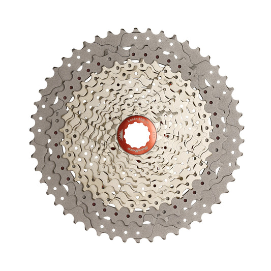 Cassette 12v. Sunrace mz90 11-50 VTT compatible Shimano métallique argent (11-13-15-17-19-21-24-28-32-36-42-50)